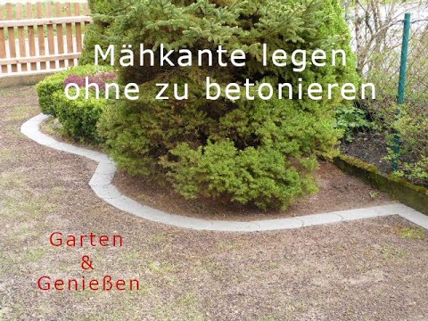 Mähkante verlegen ohne zu betonieren