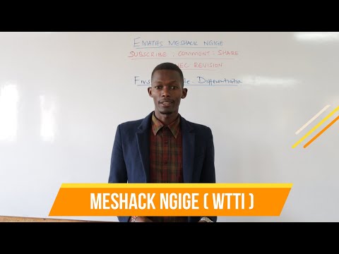 KNEC REVISION: CALCULUS : DIFFERENTIATION FORM FIRST PRINCIPLE