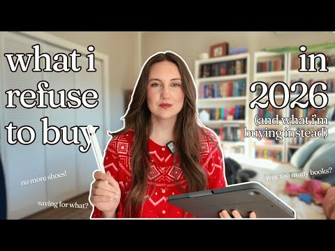 8 things i'm not buying in 2026 | budgeting & intentional spending goals