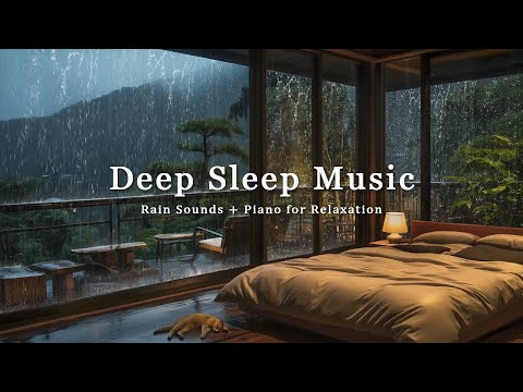 Soothing Piano & Rain Sounds | Music to Heal Stress, Calm the Mind and Rest the Body, Deep Sleep