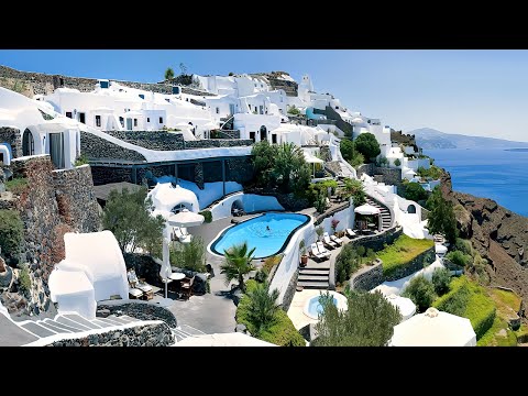 3-Day Trip in Oia Santorini Greece | Stay at 5-Star Luxury Cave Hotel - PERIVOLAS (4K Vlog)
