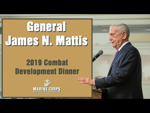 General Mattis at the 2019 Combat Development Dinner