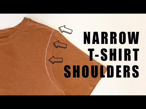 How To Narrow the Shoulders on a T-Shirt and Make It Less Big and Boxy