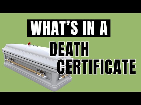 Where Can You Get a Death Certificate (& what information is in it)