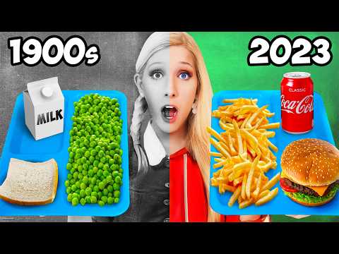 Eating 100 YEARS of School Lunches!
