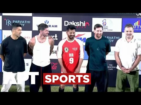 WATCH: Messi Meets India’s LoP Rahul Gandhi at Hyderabad Stadium Exhibition Match | APT