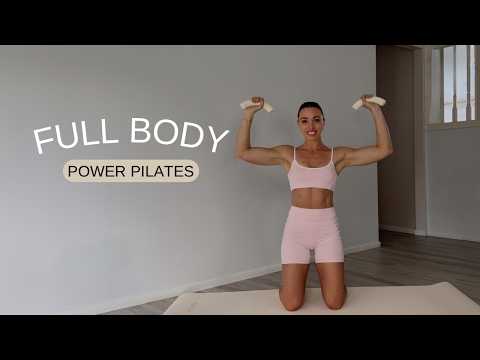 30 MIN POWER PILATES WORKOUT || With Weights (Full Body, Home Workout)