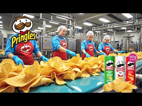 How Pringles Are Made In Factory | From Potato to Perfect Chip