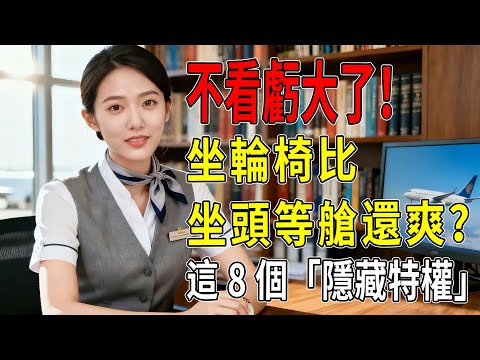 坐輪椅比坐頭等艙還爽？資深空姐揭秘：這8個「隱藏特權」航空公司不敢大聲說！不看虧大了！#輪椅搭飛機#帶輪椅出國#行動不便搭飛機#機場輪椅服務#輪椅托運#電動輪椅上飛機
