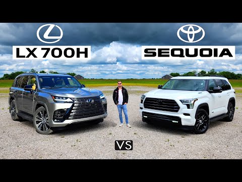 SHOWDOWN! -- 2025 Toyota Sequoia Capstone vs. 2025 Lexus LX 700h Luxury: Comparison