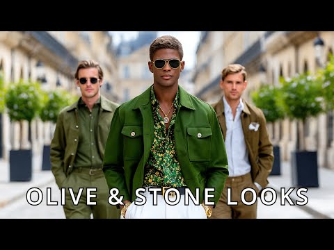 Ralph Lauren Inspired Spring Summer 2026 Men's Olive Drab & Stone | Rugged Modern Utility 🧥🌤️