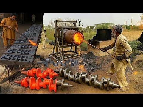 Most Manufacturing Process of Truck Crankshaft // Production of crankShaft in Local Factory
