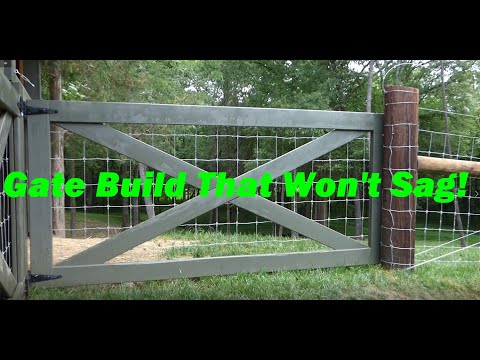 How To Build a Wood Gate That Will NOT SAG!