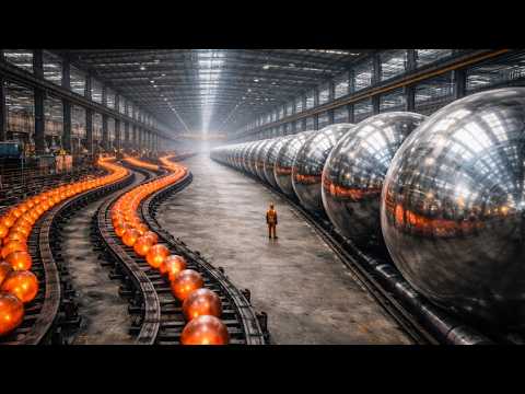 Visiting China's Largest Steel Ball Manufacturing Factory. Heavy Industrial Production Processes
