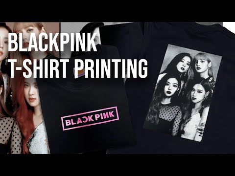 Blackpink T-shirt.  Halftone Silkscreen Printing. Part 2