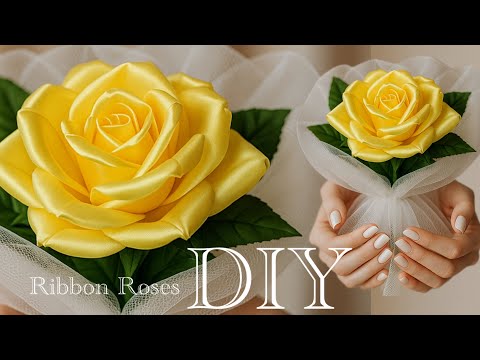 This DIY is Pure Magic _ The Ribbon Rose That Looks 100% Real_DIY