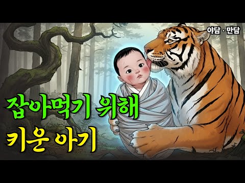 호랑이가 잡아먹기위해 키운 아기의 정체 |야담|옛날이야기|사연