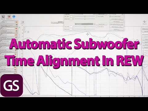 REW Home Theater Subwoofer And Main Speaker Time Alignment And New House Curve Method