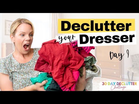 Dresser Drawers Declutter - Day 9 - 30 Day Declutter Challenge