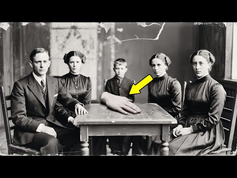 A common portrait from 1897 — until zooming in reveals a hand on the table that shouldn't be there