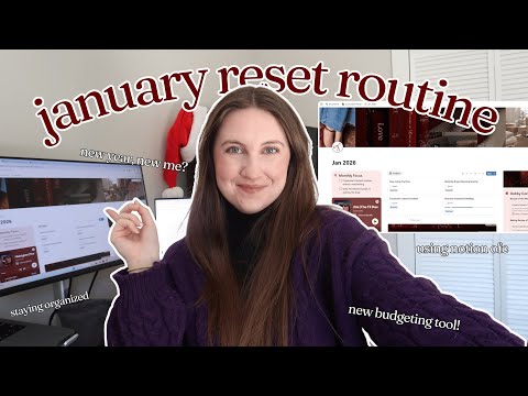 let's actually get our january together | new monthly reset routine with notion!!!