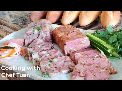 Head Cheese Banh Mi. #banhmi #giothu Banh mi Giò thủ Vietnamese Charcuterie Pt. 2
