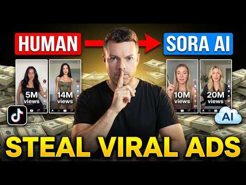 How to Clone Viral Videos Into AI UGC Ads (Sora 2 + Veo 3.1)