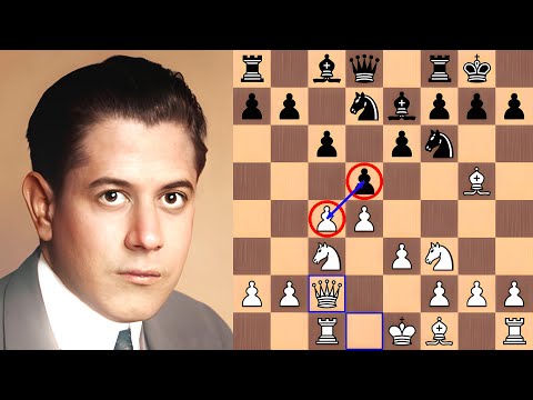 Capablanca destroys the queenside in the Queen’s Gambit Declined
