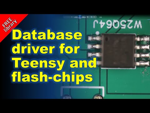 Flash chip database driver for Teensy MCUs