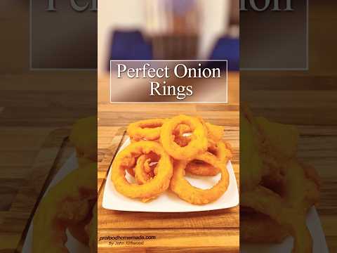 Perfect Crispy Onion Rings #Shorts