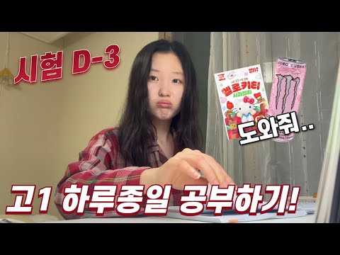 실수가 되고싶은 고1의 첫 중간고사 시험 공부 브이로그 / 시험 전 마지막 주말 집에서 하루 종일 혼자 공부하기!│헬로음이유니