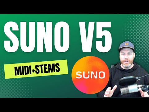 Suno v5 Export Midi and Audio Stems (Tutorial)