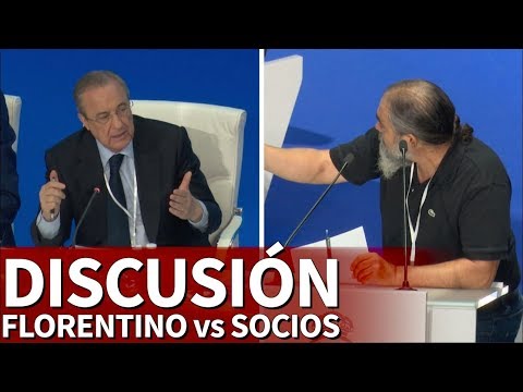 Las discusiones de Florentino con socios del Real Madrid en la asamblea 2018-2019 | Diario AS