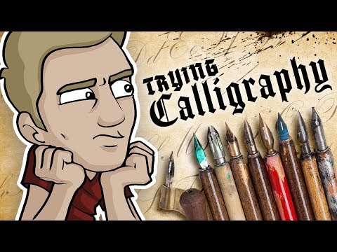 I TRY CALLIGRAPHY - This is SO Much Harder Than it Looks!!