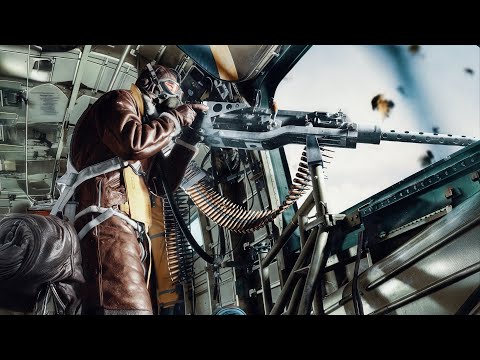 INSIDE A WWII BOMBING RAID: A Real B-17 and B-24 Mission From 1944. The Air War In Color