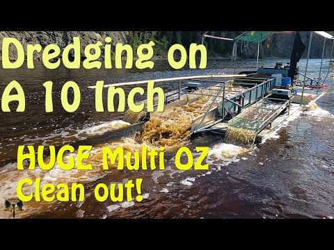 Dredging On A 10 Inch Dredge with Huge Cleanup. Chicken, Alaska