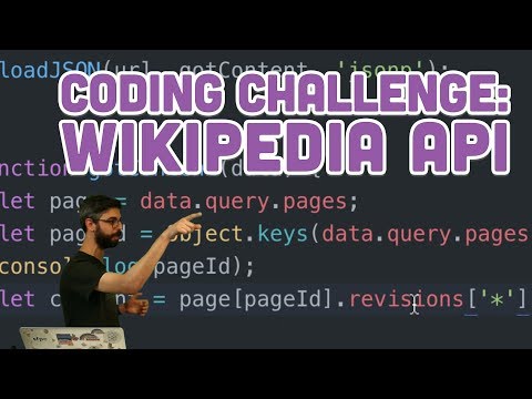 Coding Challenge #75: Wikipedia API