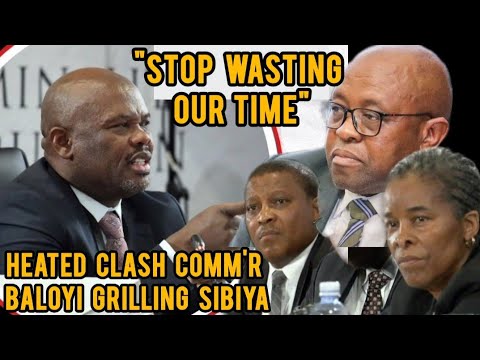 Watch Heated Clash, Comm'n Baloyi Grilling Sibiya on Leaking Top Secrete Docs to Cat Matlala