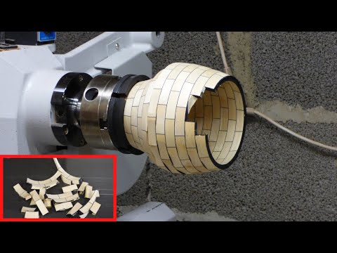 Saving a broken vase - Woodturning
