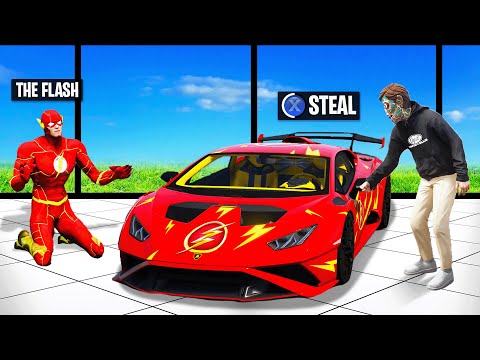 I Stole The Flash's Supercars in GTA!