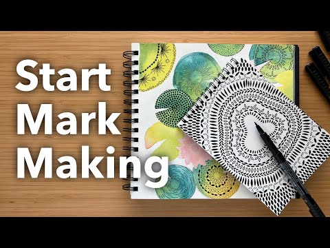 How To Start Mark Making | Sketchbook Ideas