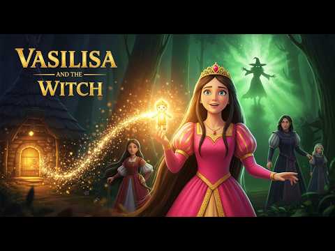 Vasilisa and the Witch's Fire | Baba Yaga & The Magic Doll | Bedtime Story (Day 36)