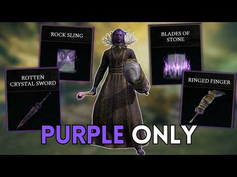 Using only PURPLE items to beat Elden Ring