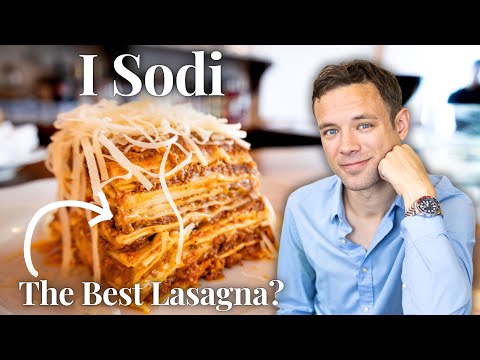 Eating at I Sodi. BEST Lasagna and Italian Restaurant in NYC?