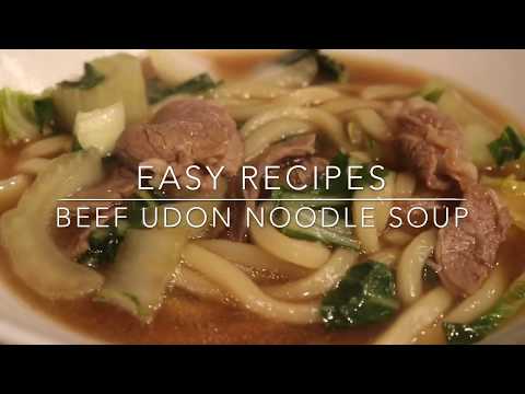 Easy Beef Udon Noodle Soup