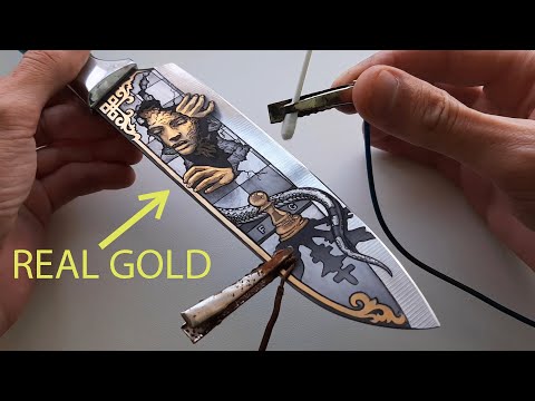 I turn a kitchen knife into a work of art. DIY Metal Art