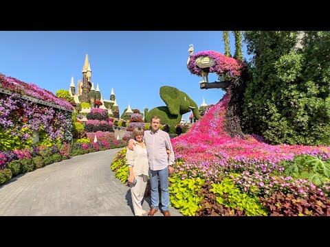 Олег Зубков в Эмиратах! С аэропорта в ЦВЕТОЧНЫЙ РАЙ-миллионы цветов среди пустыни!