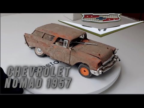 Abandoned 1957 Chevy Nomad 1:18 Rebuild #restoration#restauration #rebuild #rccar #chevrolet #build