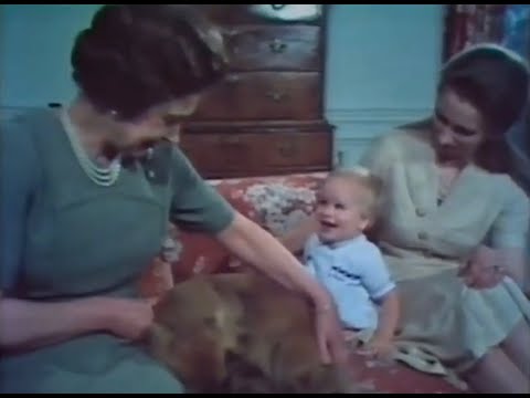Queen Elizabeth II with Princess Anne and Peter Phillips | BBC News - 25 December 1978