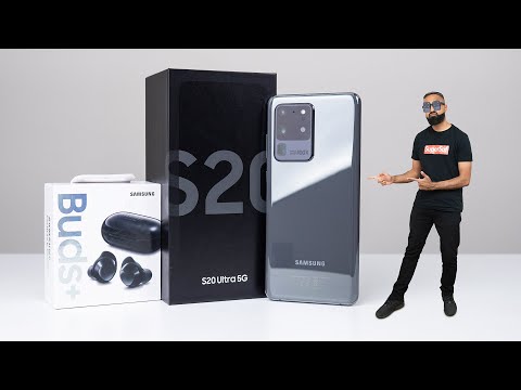Samsung Galaxy S20 Ultra & Galaxy Buds+ UNBOXING